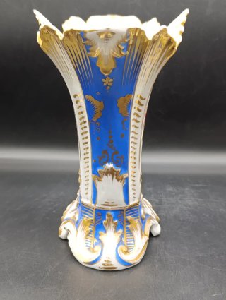 Pareja jarrones isabelinos porcelana antigua