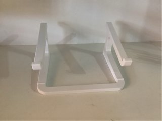 Soporte portátil blanco