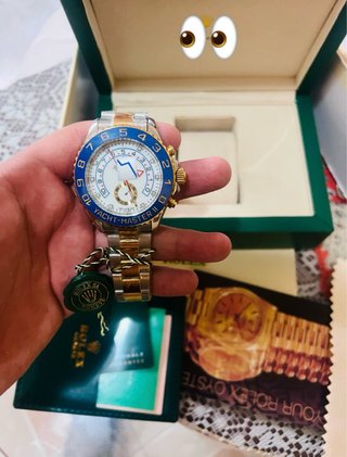 Yacht-Master II Oro y Azul