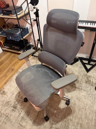 Silla Ergonómica HBADA Gris y Blanca