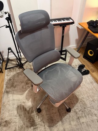 Silla Ergonómica HBADA Gris y Blanca