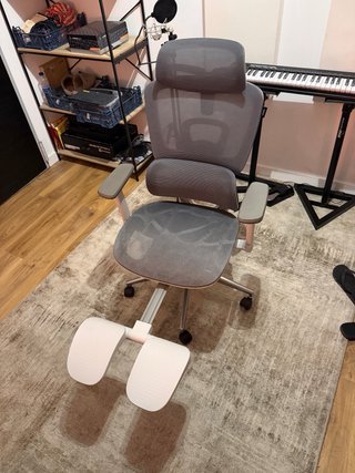 Silla Ergonómica HBADA Gris y Blanca
