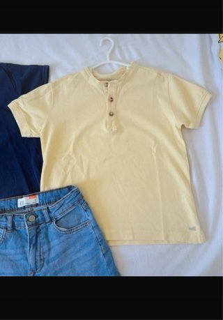 2 polos y bermudas niño