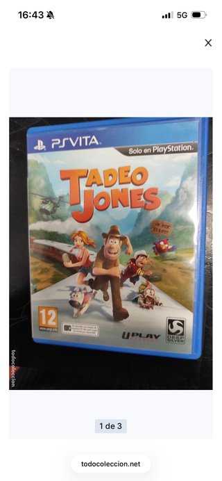 Consola Sony PS Vita Negra con dos juegos