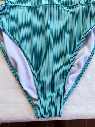 Bañador Teal con Tiras