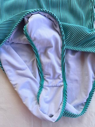 Bañador Teal con Tiras