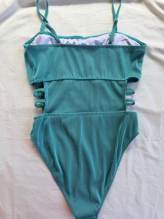 Bañador Teal con Tiras