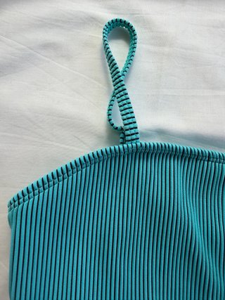 Bañador Teal con Tiras