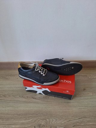 Fluchos Cordones Azul Oscuro y Amarillo