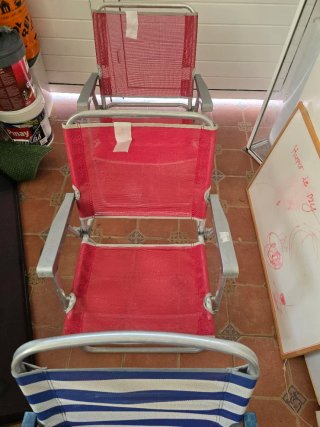 Sillas de playa plegables (3por 15€ unidades)