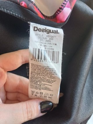 Vestito Tubino Nero Pizzo Stampa Floreale