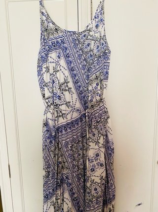 Vestido Verano H&M Azul y Blanco