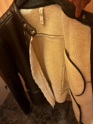 Chaqueta Zara Piel Marrón Hombre