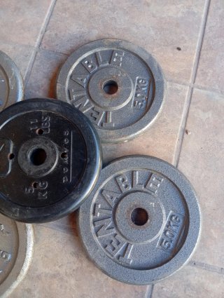 5 discos de pesa 5kg