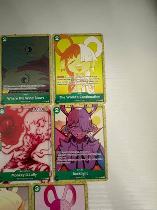 Lotto 8 Carte One Piece Luffy Gear 5 Uta
