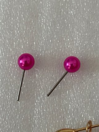 Orecchini donna oro e rosa