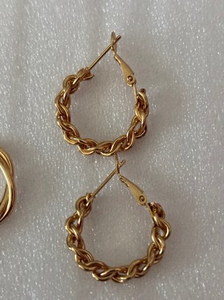 Orecchini donna oro e rosa