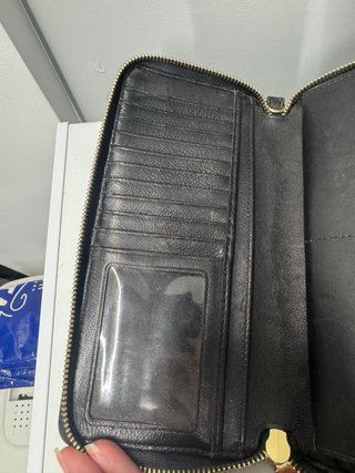Monedero Michael Kors Negro Acolchado