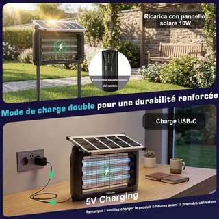 Lámpara Antimosquitos Solar Exterior