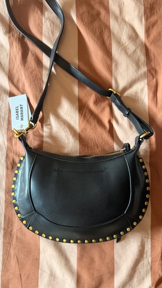 Bandolera Marant  Negra Tachuelas