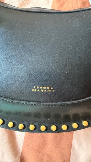 Bandolera Marant  Negra Tachuelas