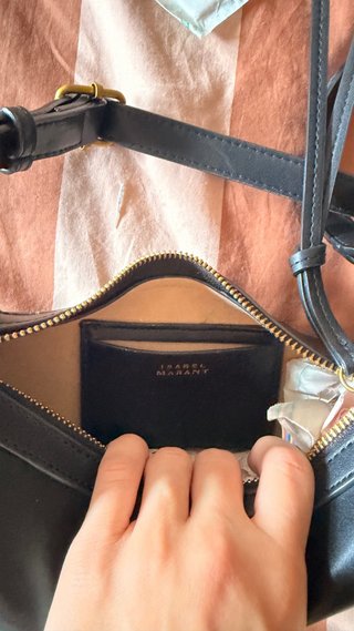 Bandolera Marant  Negra Tachuelas