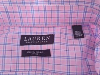 Camisa Ralph Lauren cuadros rosa y azul