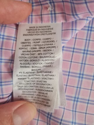 Camisa Ralph Lauren cuadros rosa y azul