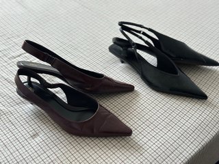 Zapatos Zara Bordo y Negro