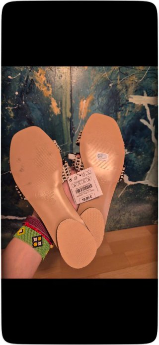 NUEVAS Sandalias Rafia Mujer Talla 38 Blanco Negro