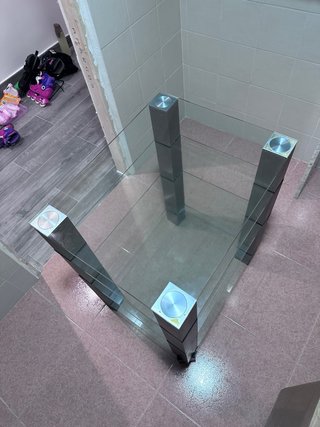 Mueble Rack Hi-Fi 4 Niveles Cristal