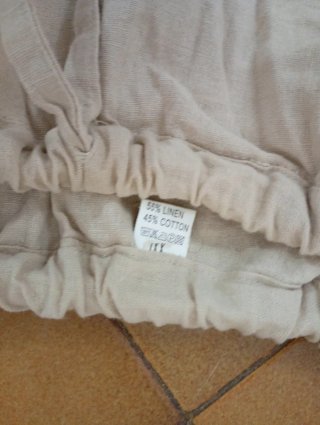 Pantalón lino beige XL