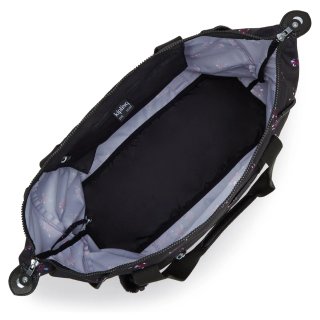 Kipling Art M Bolso Estampado Floral Negro