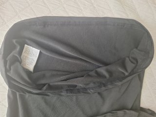 Camiseta negra Talla M con volante