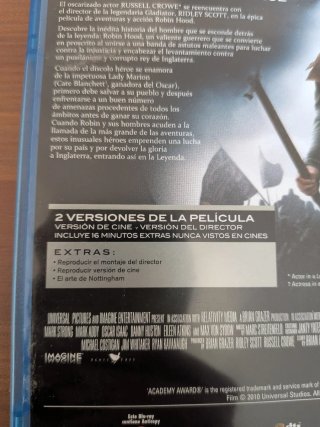 Robin Hood Blu-ray Versión del Director