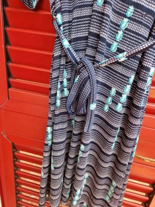 Vestido mujer talla 46 negro y turquesa
