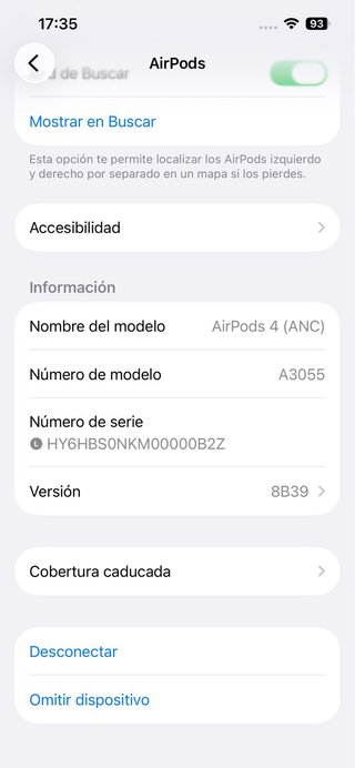 Apple AirPods 4 cancelación Activa #VK2TRJ