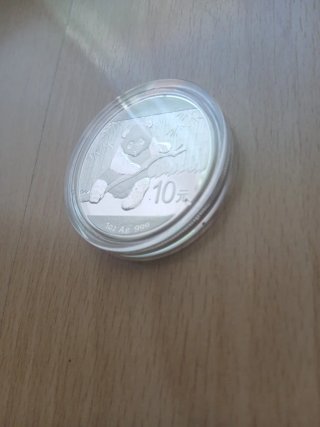 Moneda Plata Panda China 10 Yuan 2014 1oz