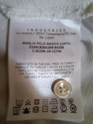 Polo Moncler Blanco Talla L