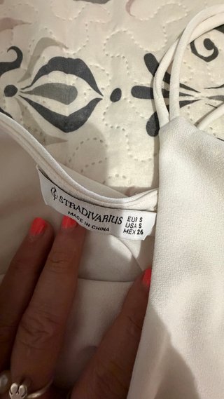 Mono Stradivarius Talla S Blanco