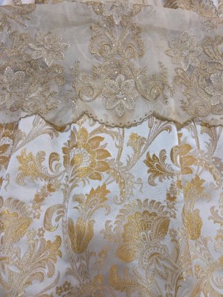 Traje de Fallera Talla 36 Dorado y Blanco