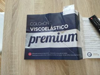 Colchón viscoelástico nuevo con almohada de 90.