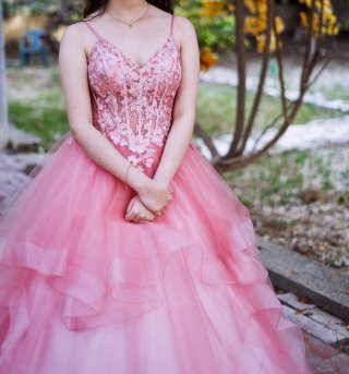 Vestido de 15 años rosa