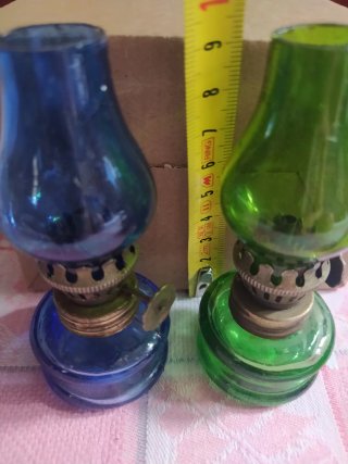 2 Minis Quinques Antiguos Vidrio