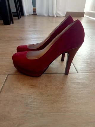 Zapatos de tacón rosa. 37. Tacón 11cm