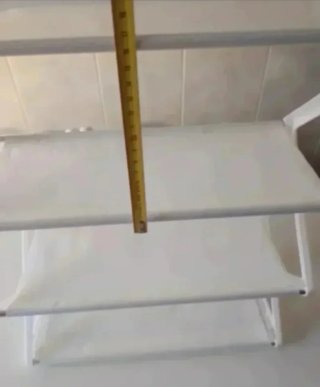 Zapatero 4 niveles Ikea tela blanco