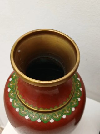 Coppia vasi Cloisonné