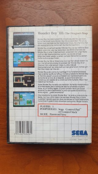 Wonder Boy III Master System II Sega