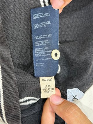Polo Tommy Hilfiger Rayas Talla L