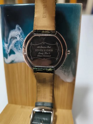 Reloj Devota & Lomba Correa Tejida Verde